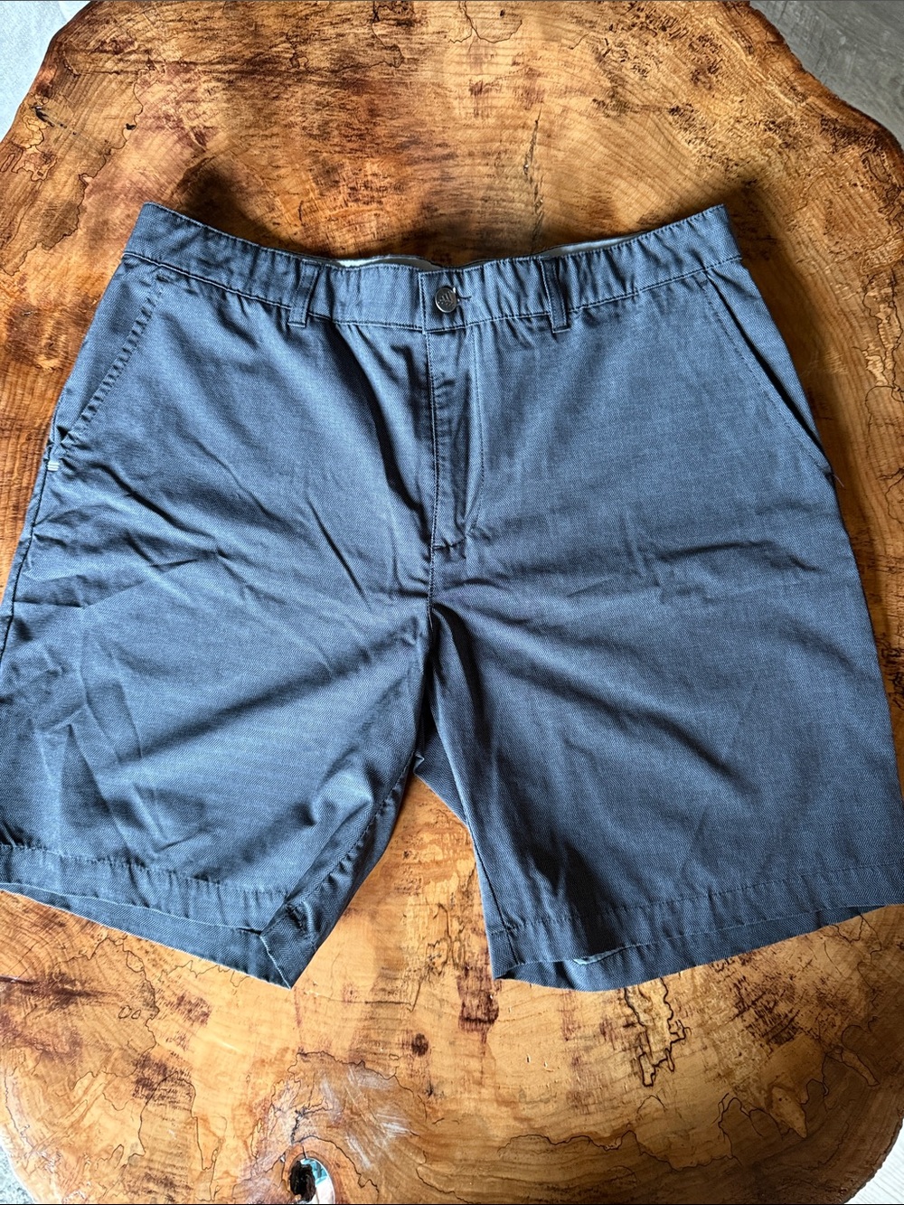 adidas Men's Slate Blue Flat Front Shorts